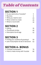 Load image into Gallery viewer, E-BOOK: how to *actually* become a Youtuber